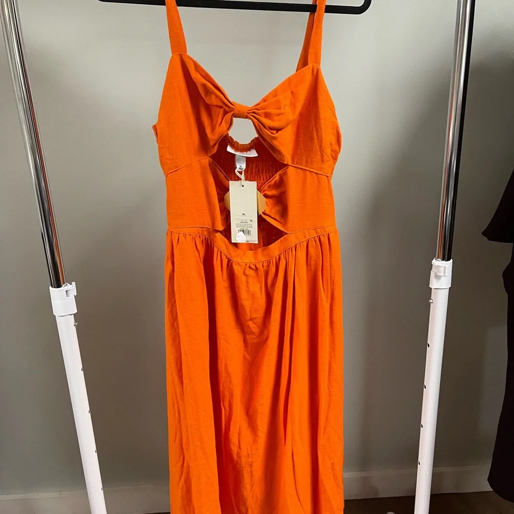 NWT Fe Noel x Target Dble Cut Out Midi Dress - XL - Picture 3 of 5